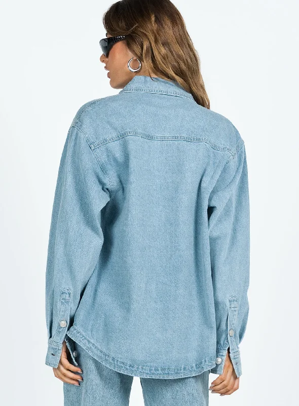 Lou Jacket Light Wash Denim