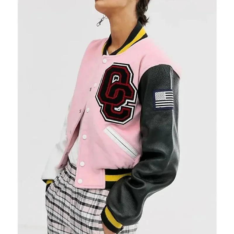 Opening Ceremony Pink Varsity Jacket