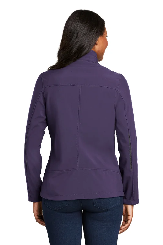 Port Authority Womens Welded Wind & Water Resistant Full Zip Jacket - Posh Purple