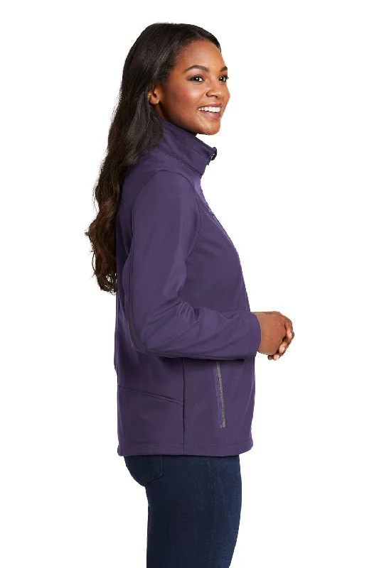 Port Authority Womens Welded Wind & Water Resistant Full Zip Jacket - Posh Purple