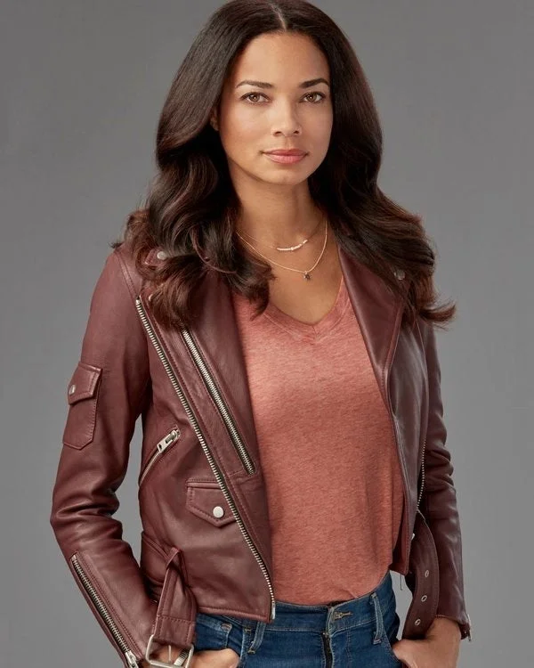 Redemption In Cherry Springs Rochelle Aytes Leather Jacket