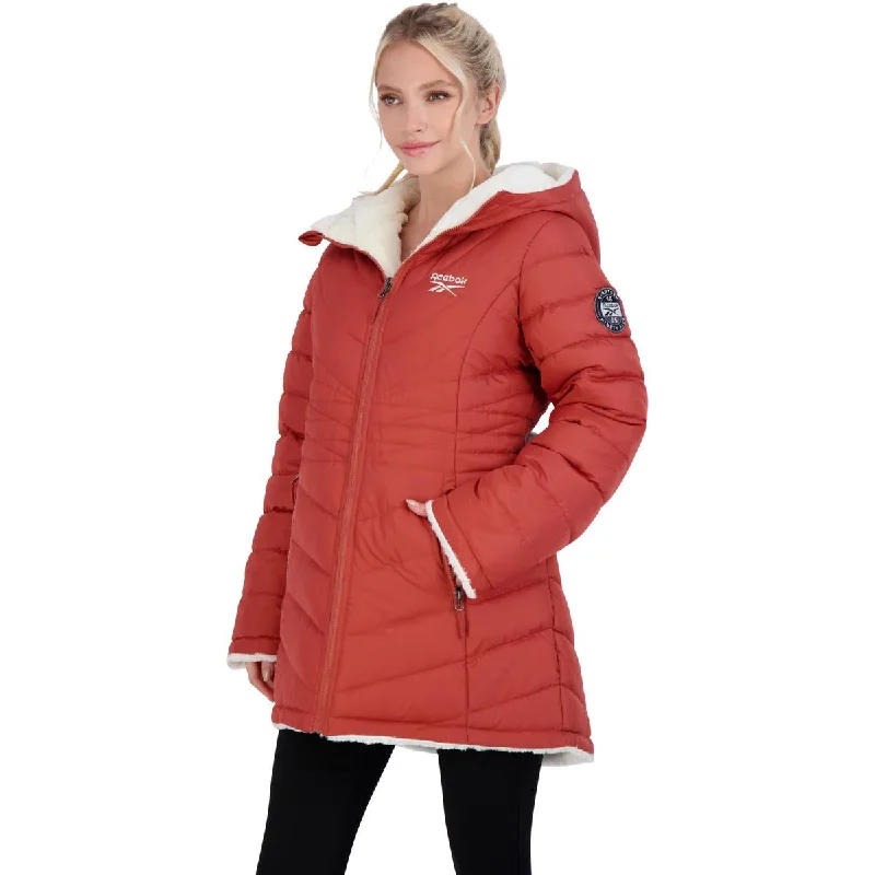 Reebok Women’s Reversible Quilted Cozy Lined Puffer Coat