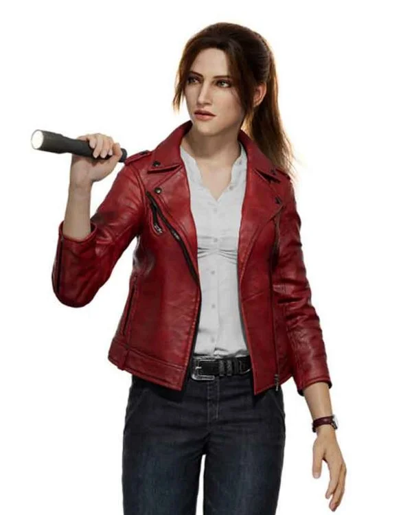 Resident Evil Infinite Darkness Red Leather Jacket