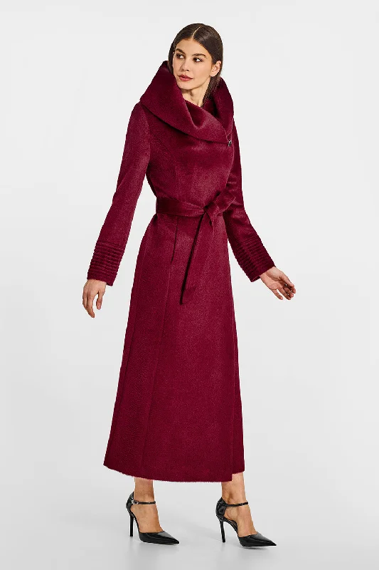 Suri Alpaca Maxi Hooded Wrap Coat