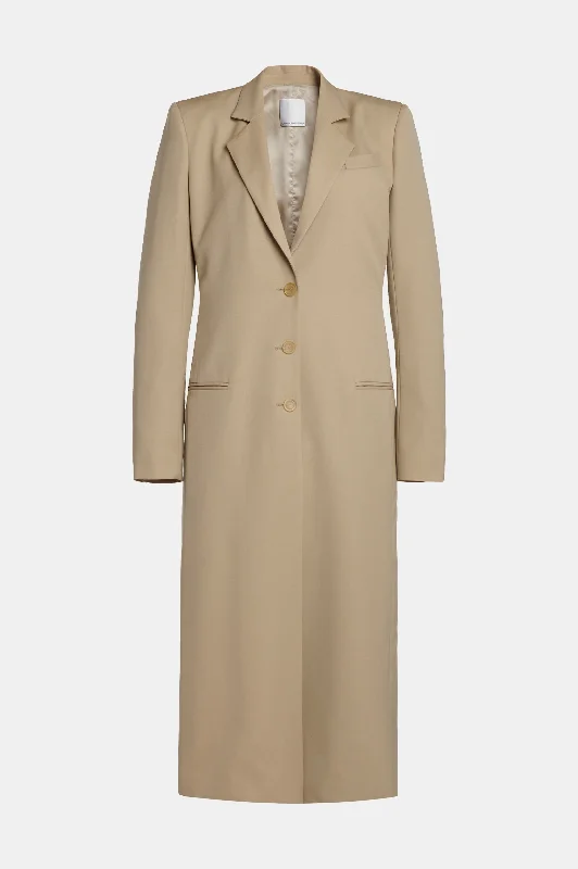 Talus Tailored Coat in Taupe