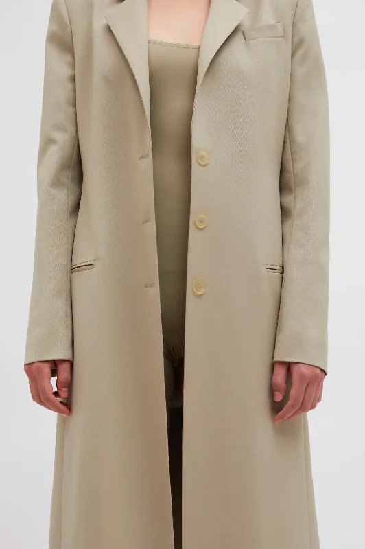 Talus Tailored Coat in Taupe