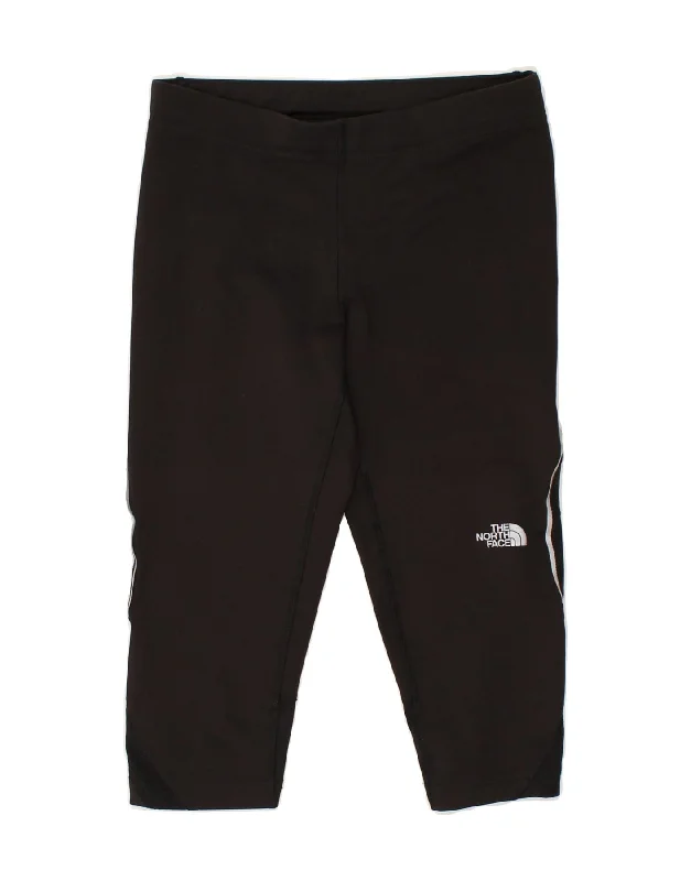 THE NORTH FACE Womens Capri Tracksuit Trousers UK 10 Small Black Polyester