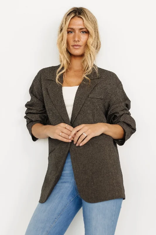 Thorpe Oversized Blazer | Charcoal