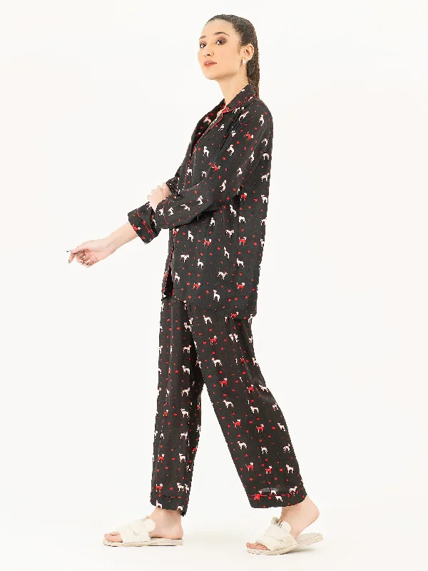 Printed Silk Sleepwear