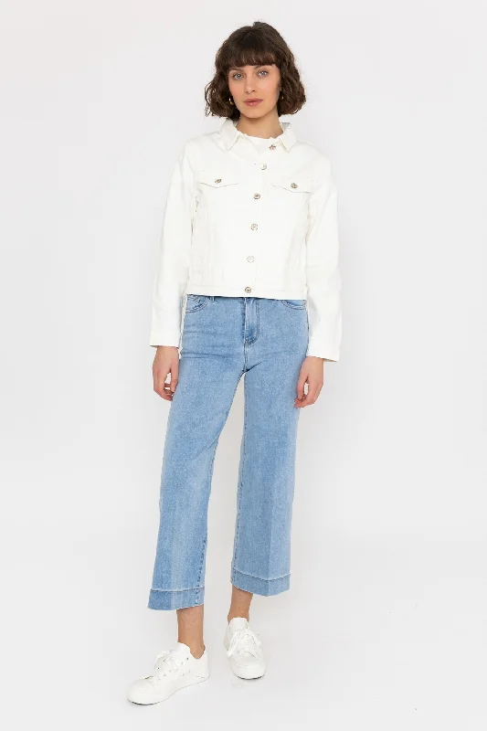 Valence White Denim Jacket