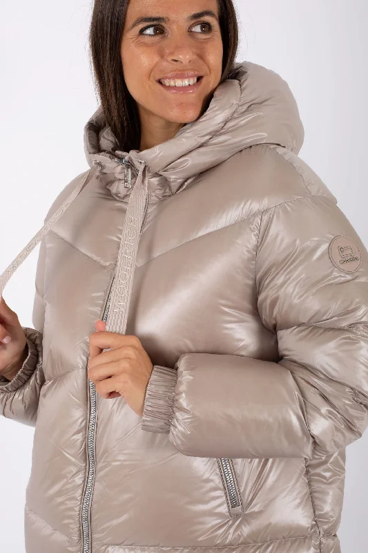 Woolrich Aliquippa Puffer Grigio Donna