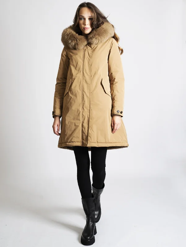 Parka in Tessuto City Marrone