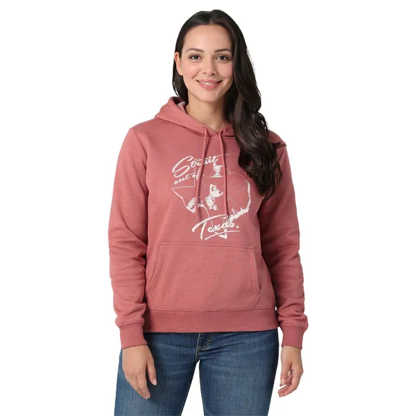 Wrangler® Ladies George Strait Graphic Pink Hoodie