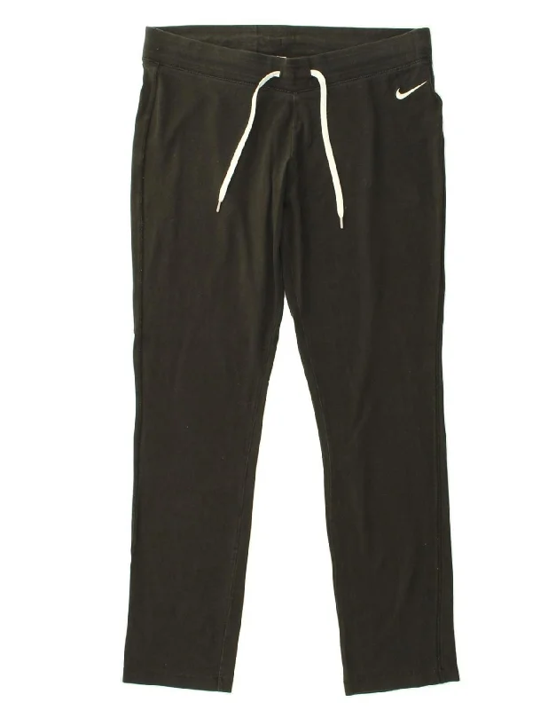 NIKE Womens Tracksuit Trousers UK 18 XL Black Cotton