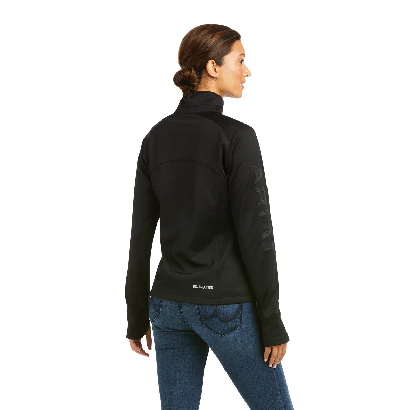 10037536 Ariat Women's TEK Team 1/2 Zip Sweatshirt Black