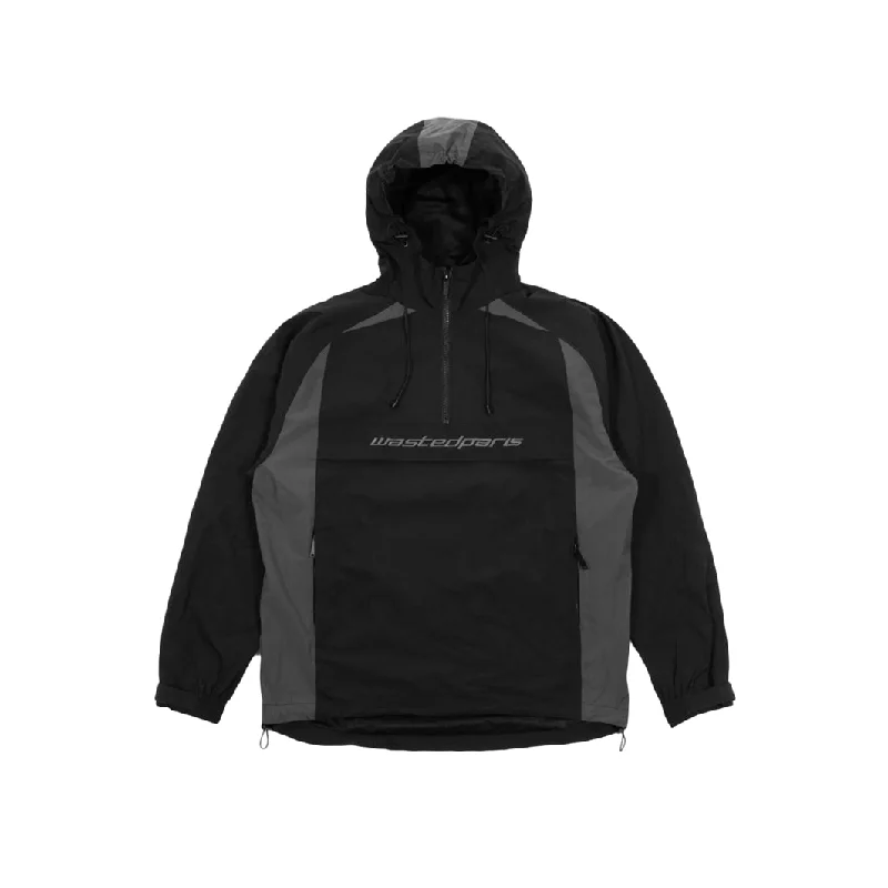 Wasted Paris Arena Windbreaker - Black / Charcoal